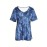 Plus Size Tie Dye Print T-Shirt, Casual V Neck Short Sleeve T-Shirt, Women's Plus Size Clothing