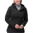 Softshell Jacket for Women, Casual Plush Lined Warm Hooded Windproof Coat with Adjustable Hood and Drawcord Hem for Winter Fall Outdoor Hiking
