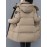 Elegant Plus Size Long Length Hooded Winter Coat with Zipper, 100% Polyester Non-Stretch Casual Style Jacket, Solid Color Warm Padded Outerwear with Regular Sleeves - Winter Collection