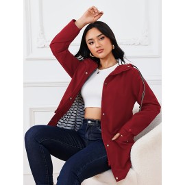 Large Size Women's Windbreaker Jacket, Suitable For Autumn And Winter, Comfortable And Fashionable, Outdoor Sports And Daily Wear